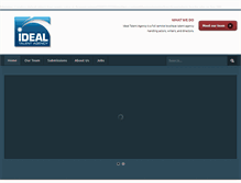 Tablet Screenshot of idealtalentagency.com